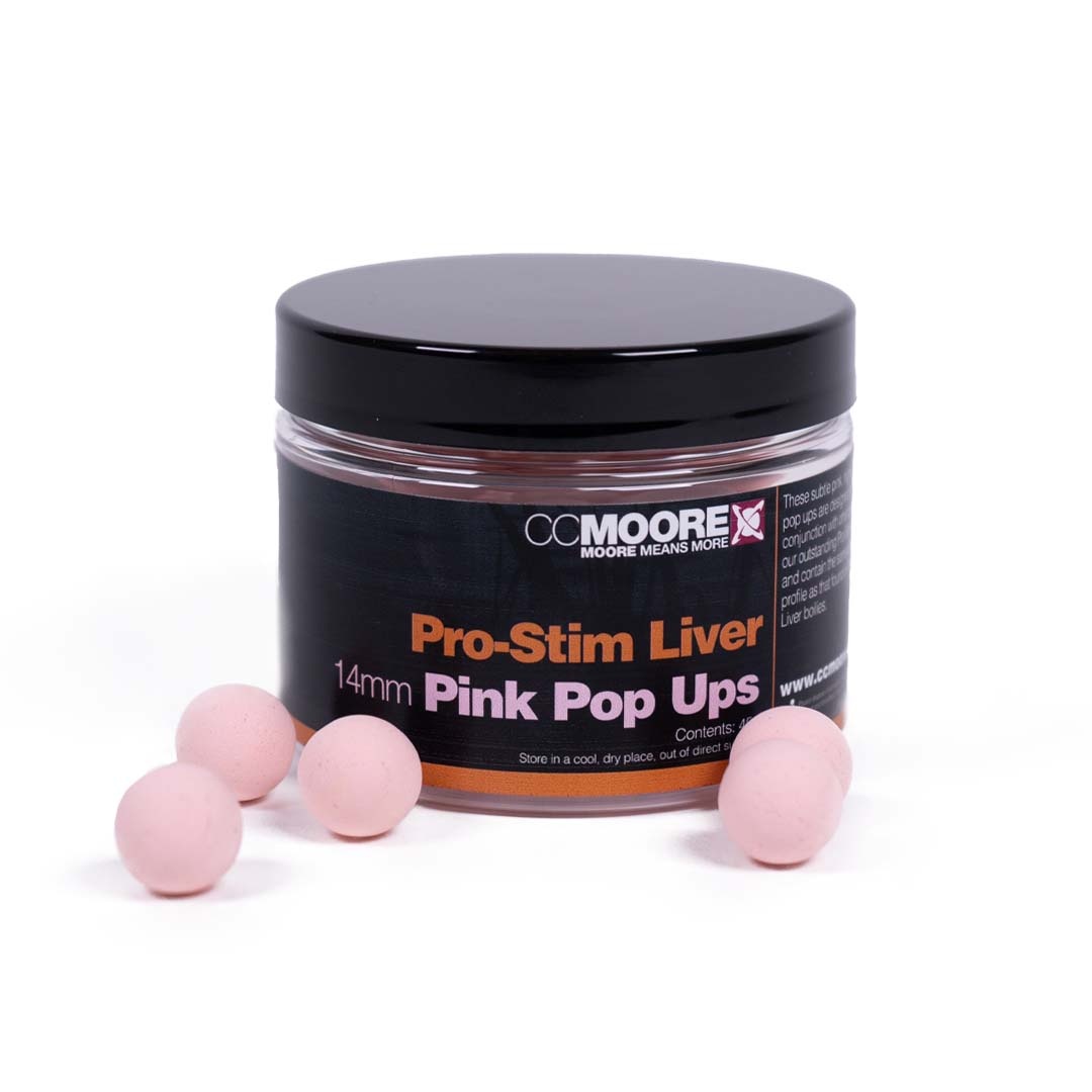 CCMoore Pro-Stim Liver  Pop Ups 14mm - Pink