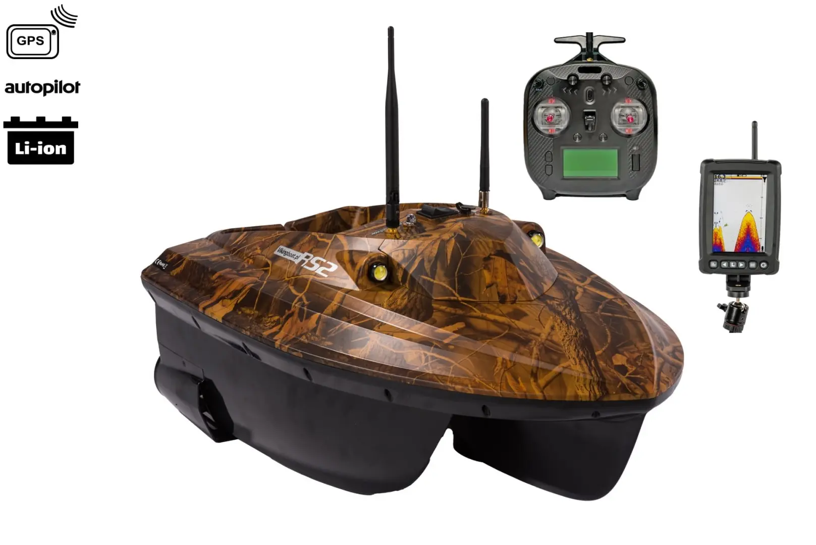Viking Boat RS2 CAMO - (Echolot T600)