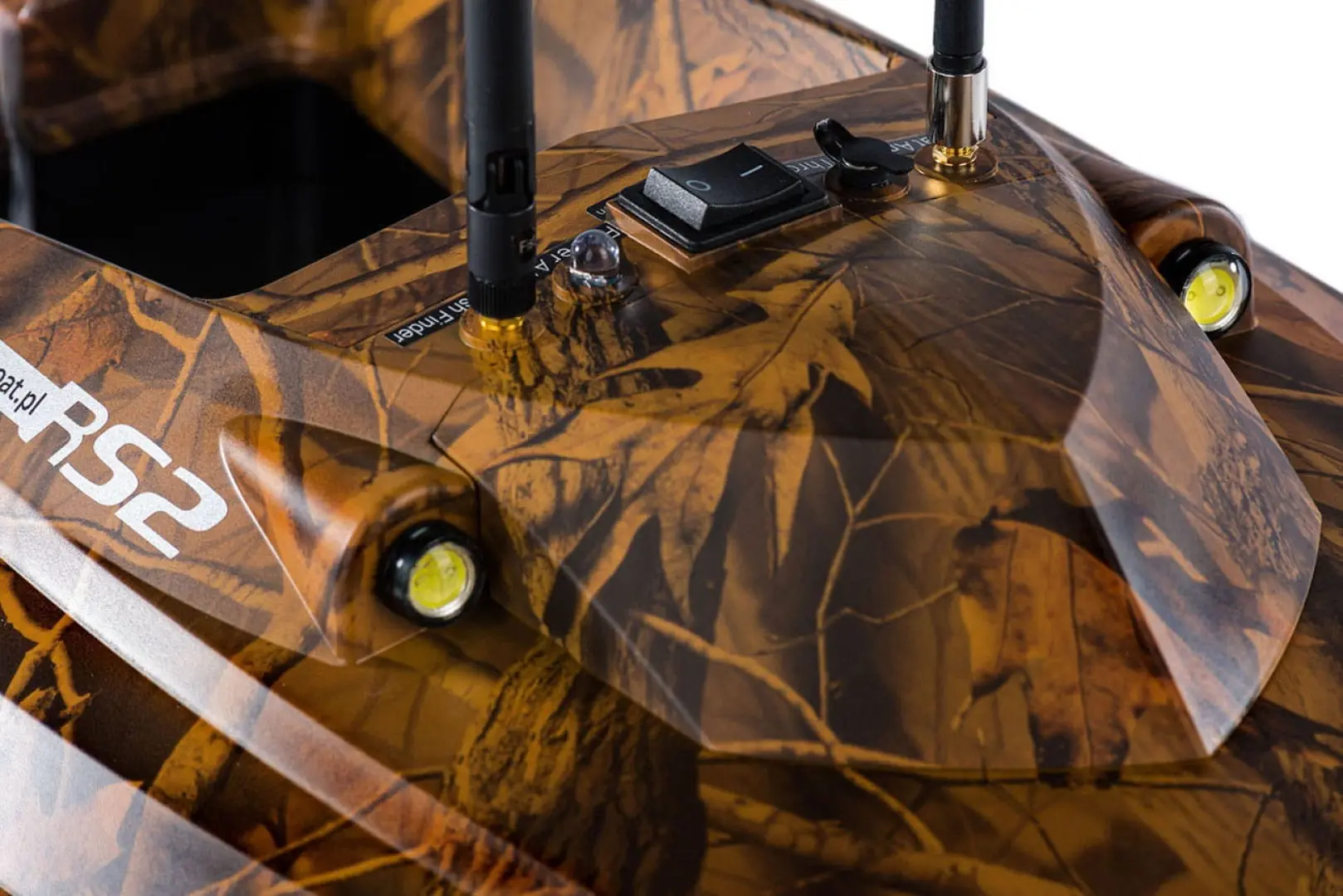 Viking Boat RS2 CAMO - (Echosonda All in One w Pilocie + Rozrzutnik Zanęty)
