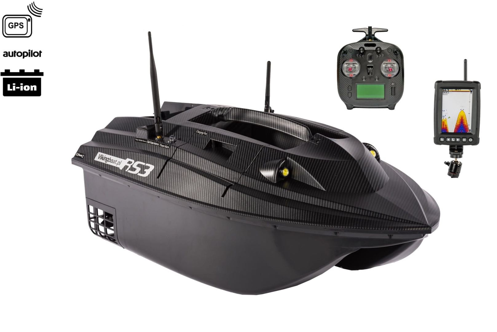 Viking Boat RS3 Carbon - (Ecoscandaglio T600)