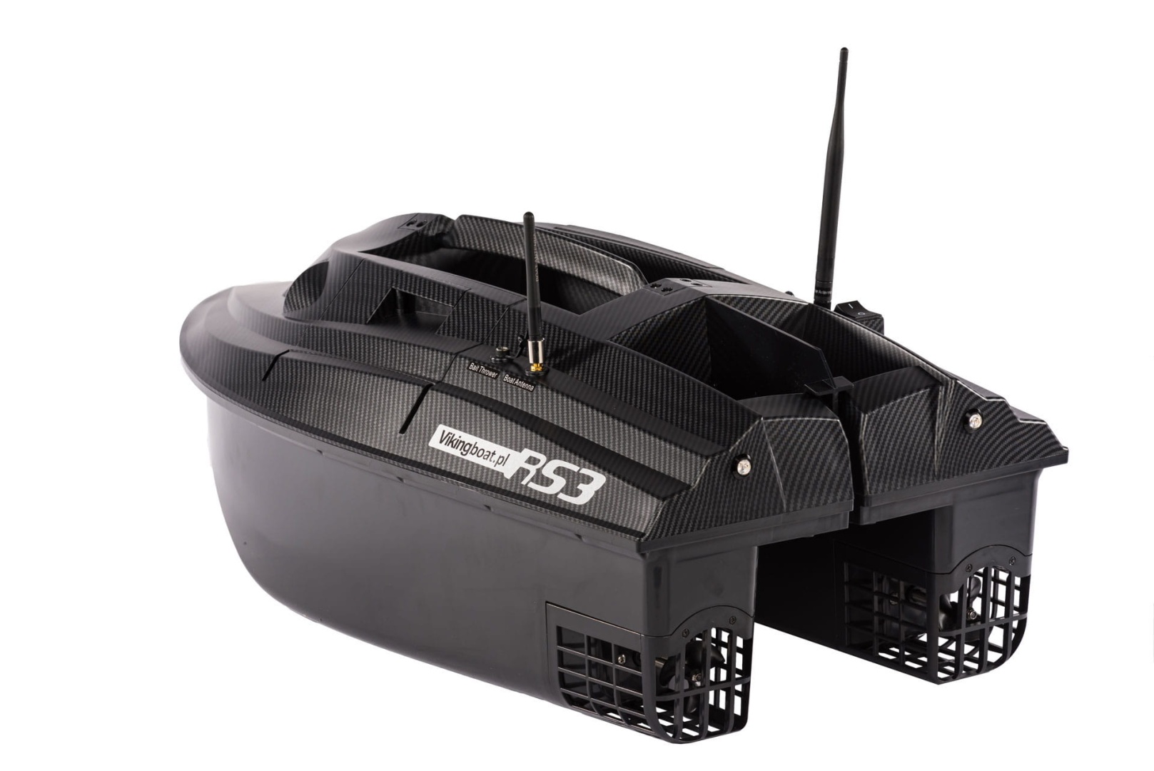 Viking Boat RS3 Carbon - (Fishfinder All in One in Remote + Bait Spreader)