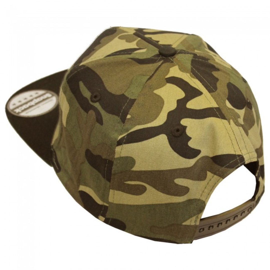 Vass Snapback Green Camo with Black Peak