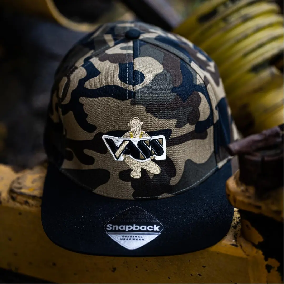 Vass Snapback Green Camo with Black Peak