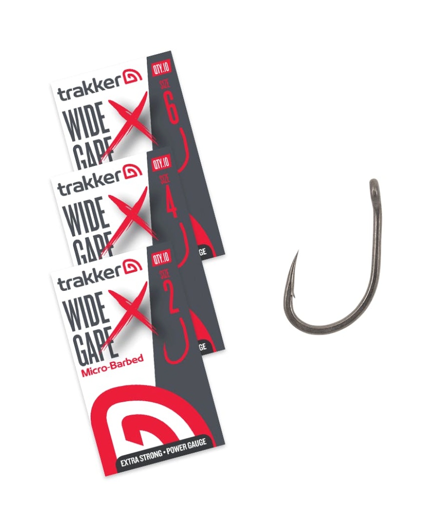 Trakker Wide Gape XS Hooks Micro Barbed