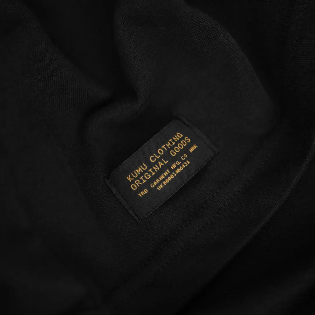 KUMU Heavyweight Pocket Tee Black T-Shirt