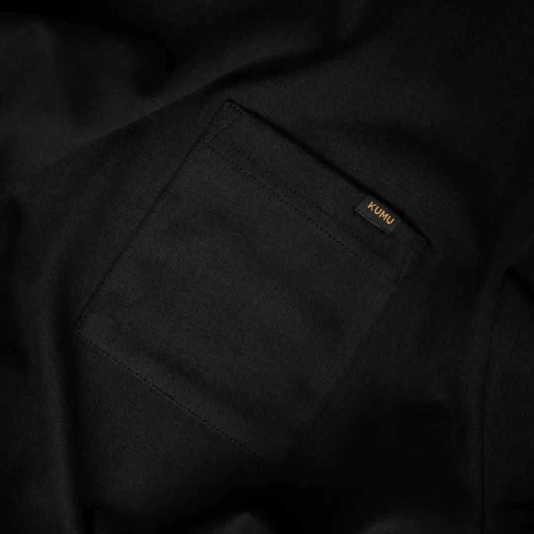 KUMU Heavyweight Pocket Tee Black T-Shirt