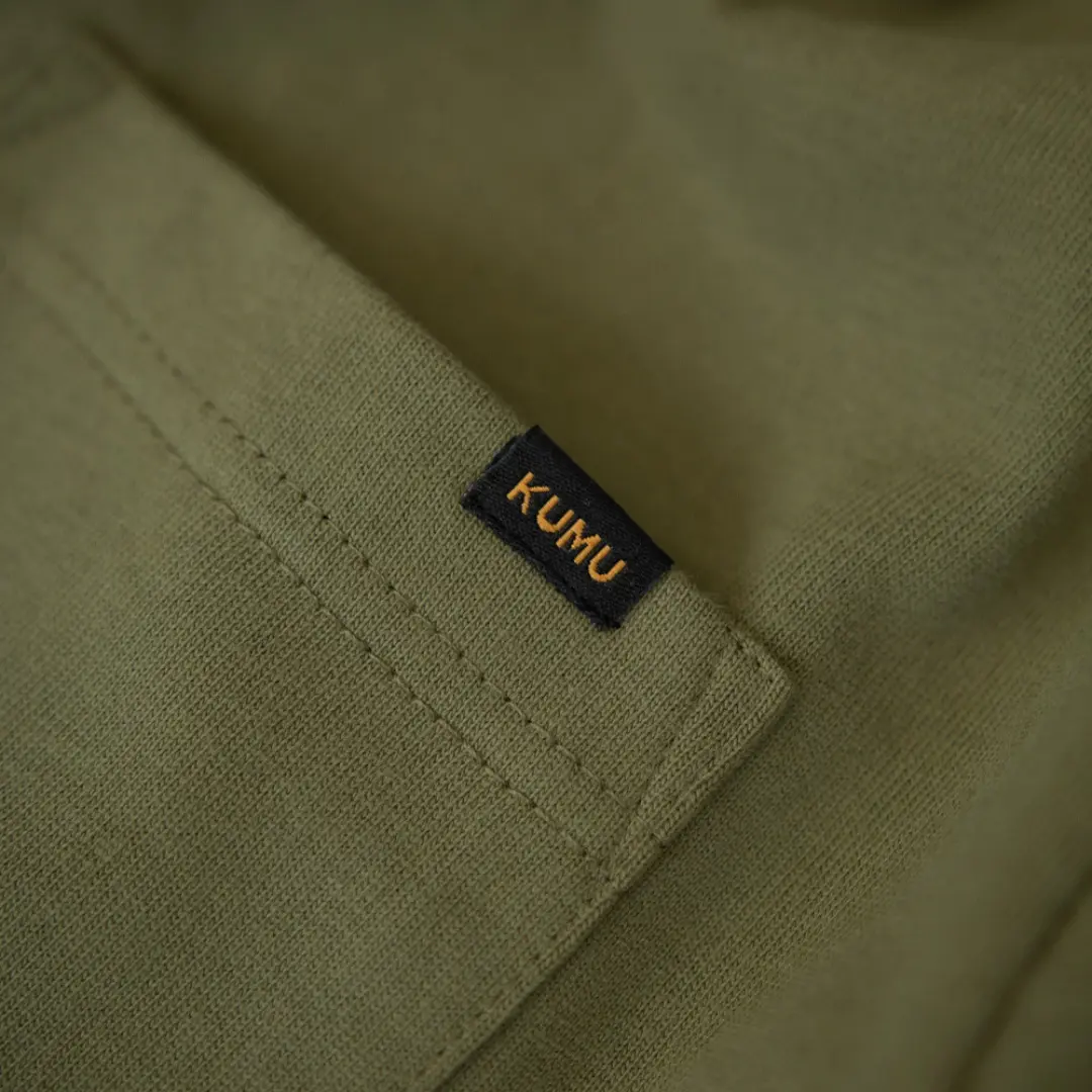 KUMU Heavyweight Pocket Tee Khaki T-Shirt