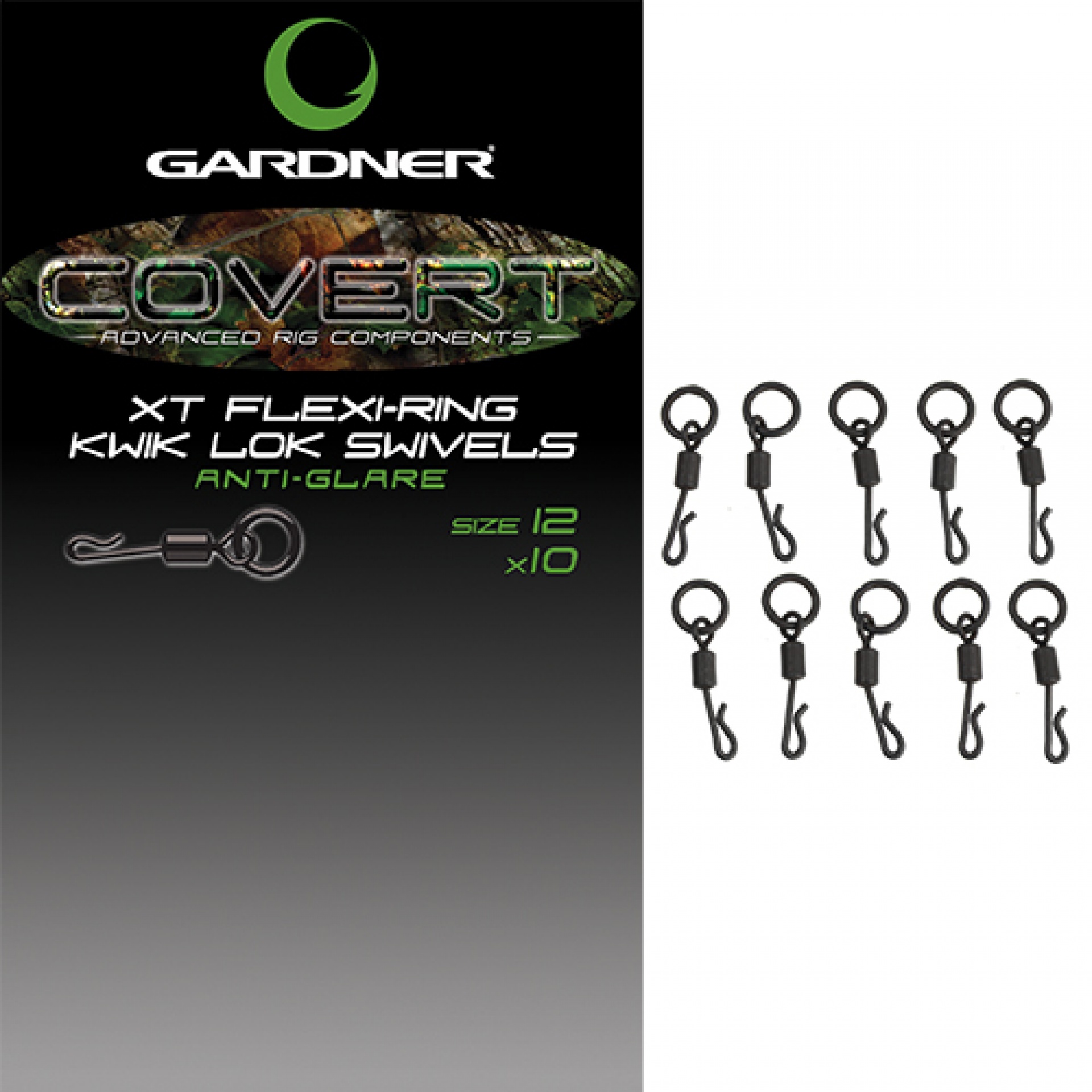 Gardner Covert Kwick Lok Flexi Ring Swivels 