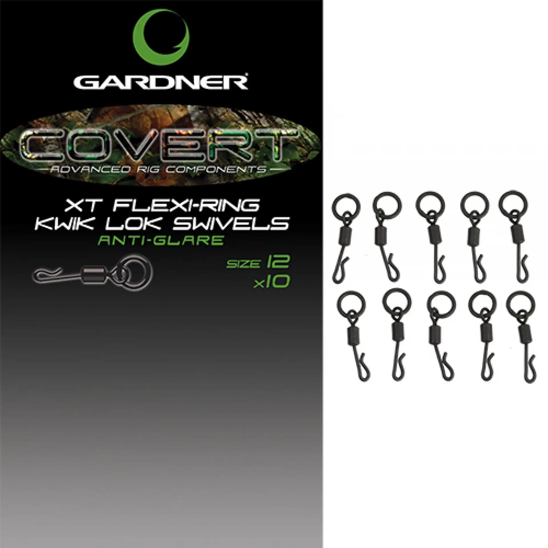 Gardner Covert Kwick Lok Flexi Ring Swivels