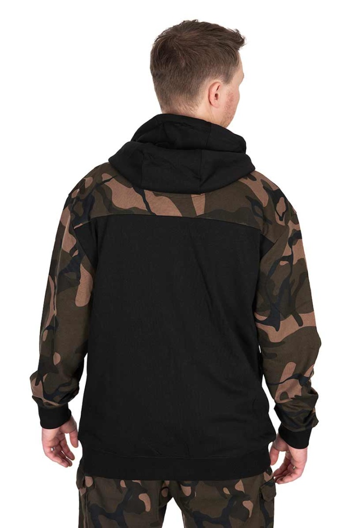 Fox LW Black / Camo Split Zip Hoody