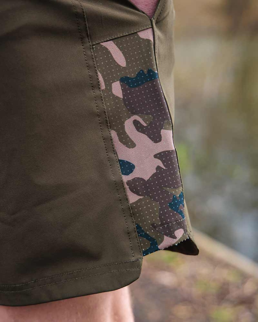 Fox Khaki/Camo LW Swim Shorts