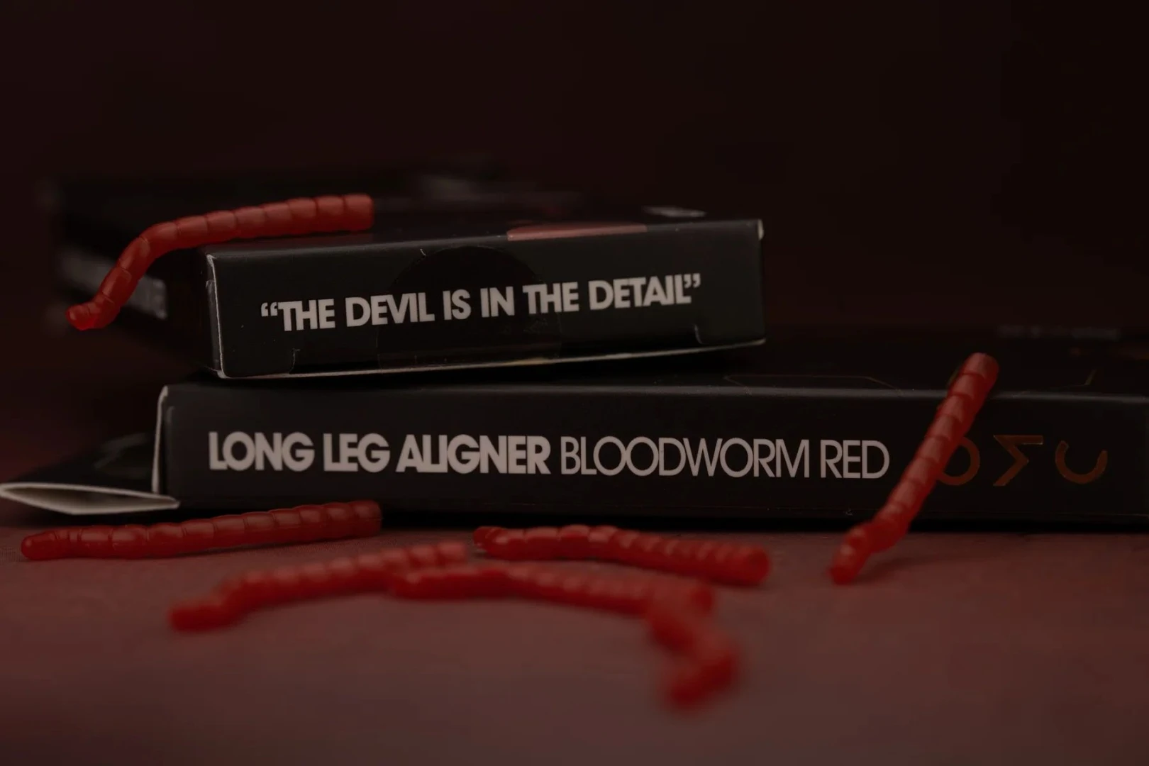 One More Cast DAZZLERS Long Leg Bloodworm Red
