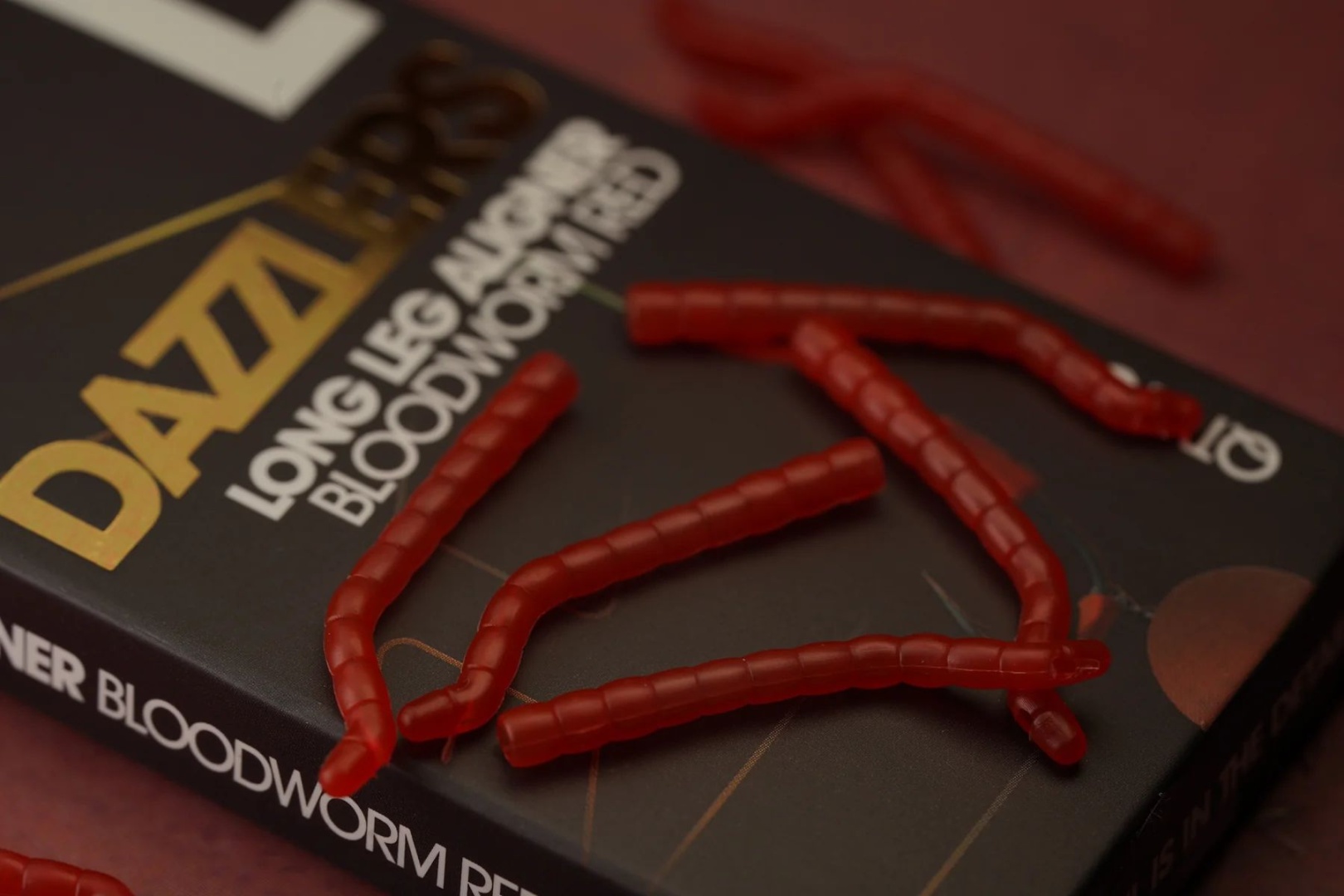 One More Cast DAZZLERS Long Leg Bloodworm Red