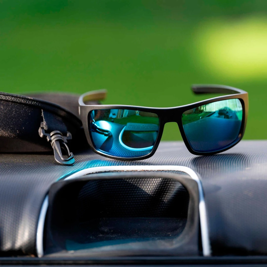 Preston Innovations Inception Wrap Sunglasses - Ice Blue Lens