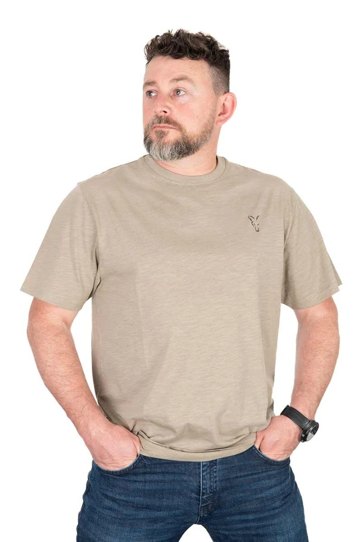 Fox LW Khaki Large Print T-Shirt