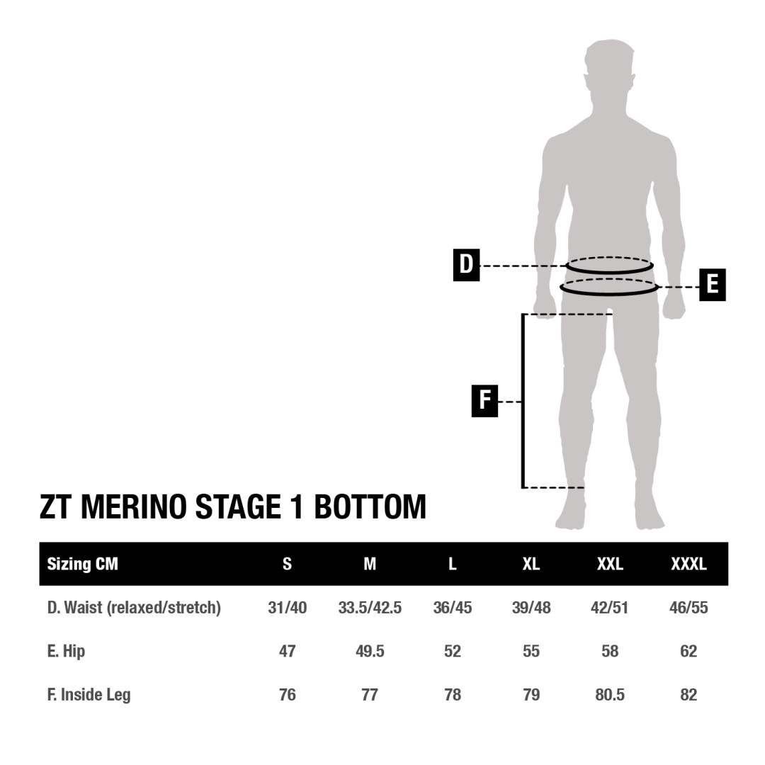 Nash Zero Tolerance Merino Stage 1 Bottoms