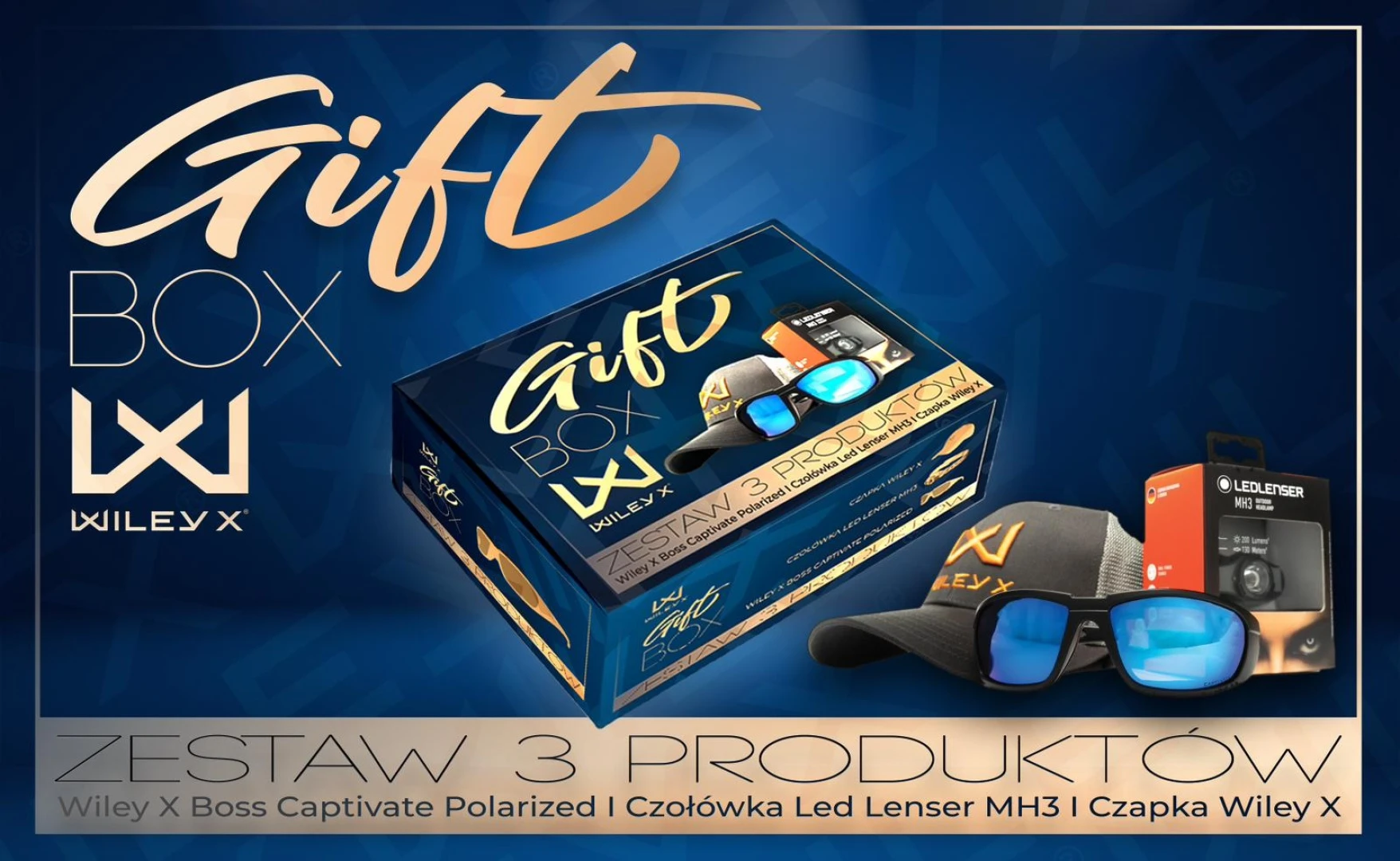 WileyX Boss Captivate Polarised Gift Box - Geschenkset