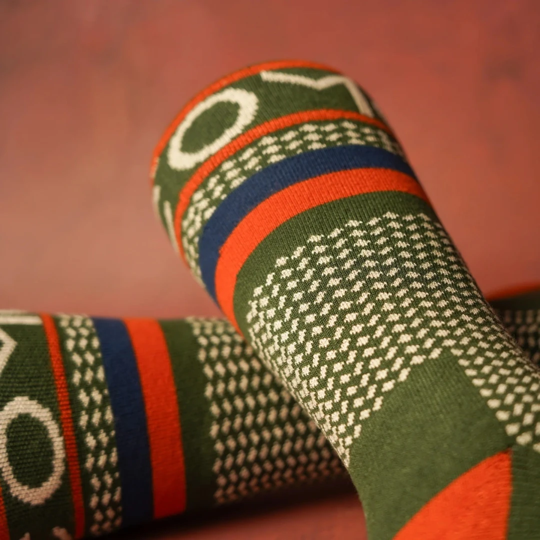One More Cast Spotted EEL Bamboo Socks