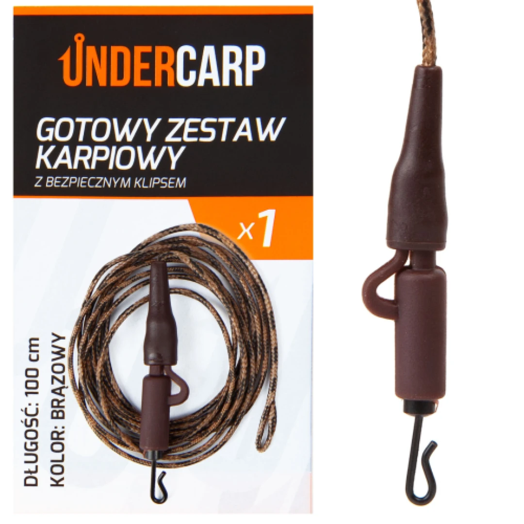 UnderCarp - Set Completo per Carpfishing con Clip di Sicurezza