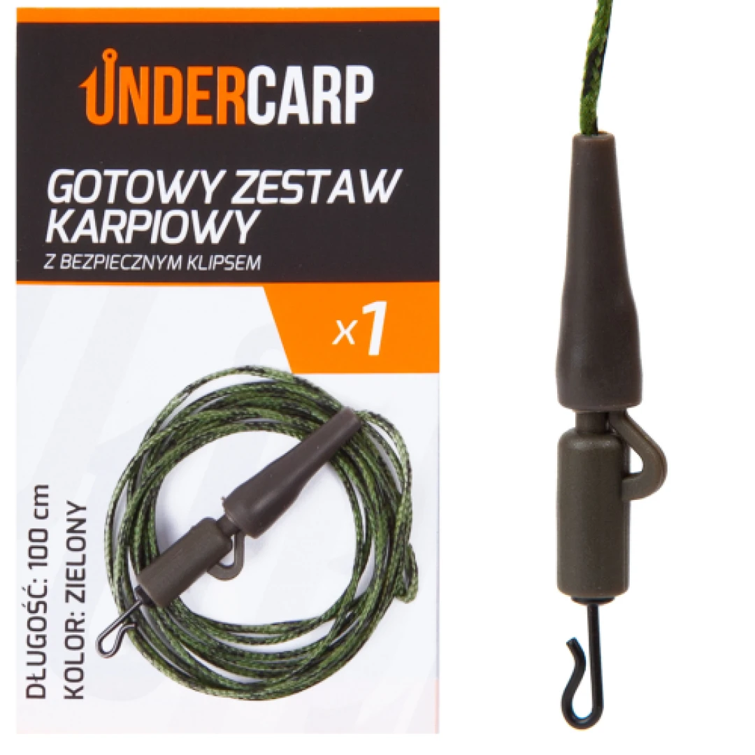 UnderCarp - Set Completo per Carpfishing con Clip di Sicurezza