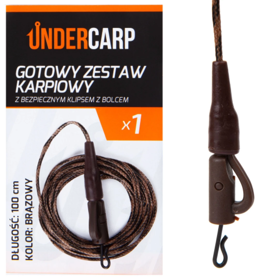 UnderCarp - Set Completo Carpfishing con Clip di Sicurezza e Spina