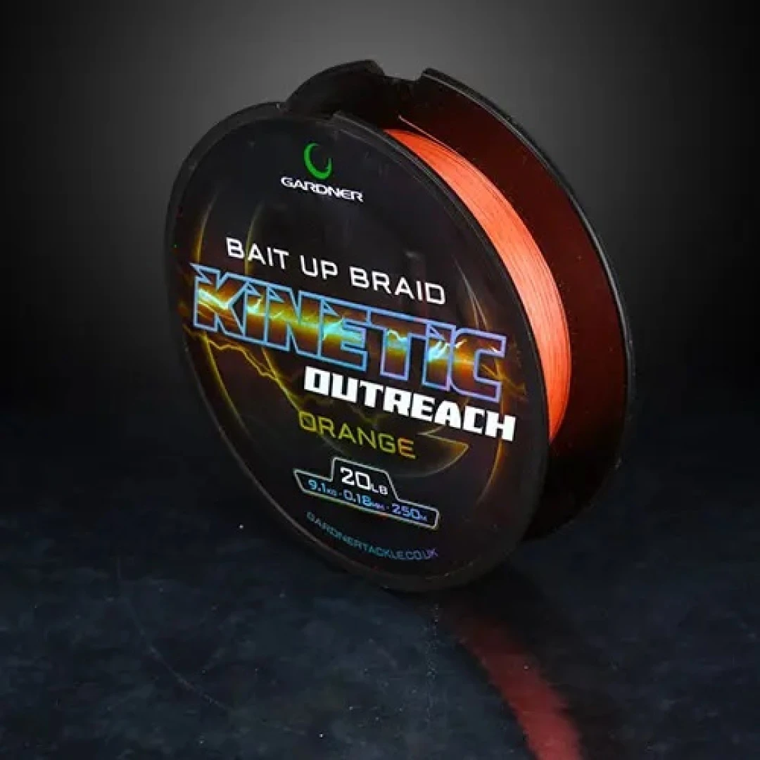 Gardner Kinetic Outreach Bait-Up Braid - Orange