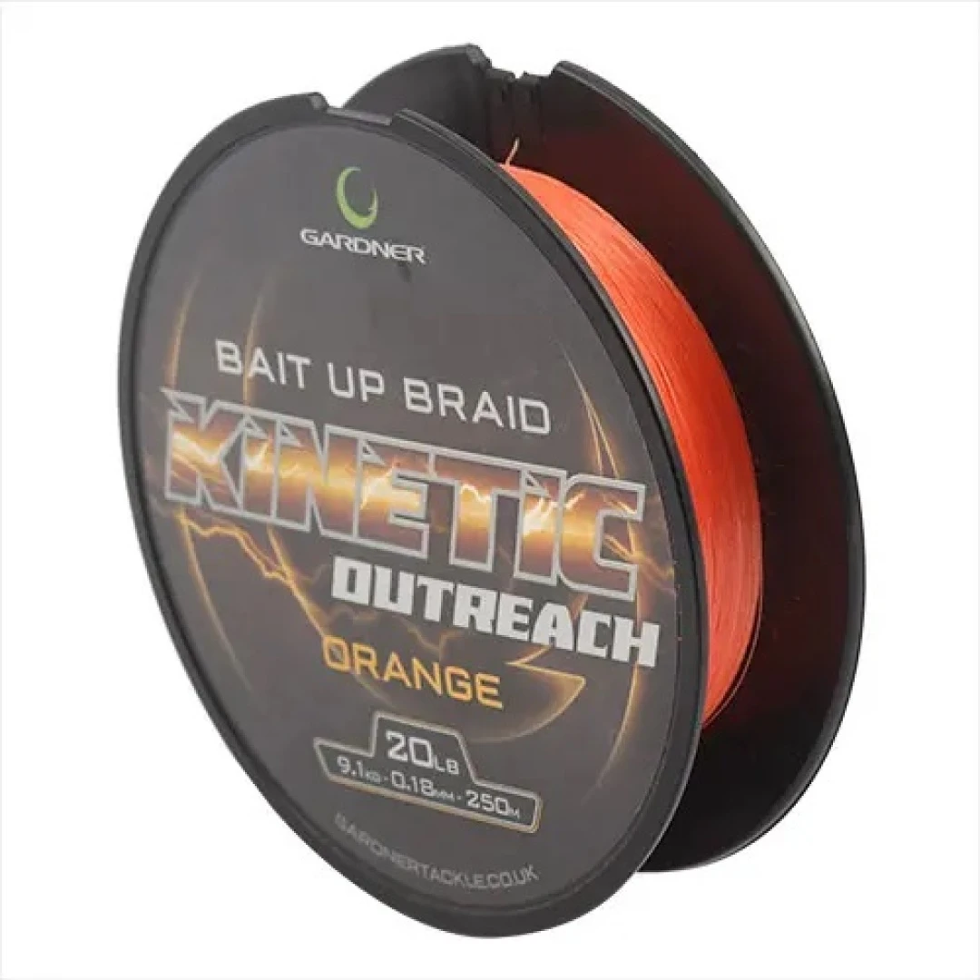 Gardner Kinetic Outreach Bait-Up Braid - Orange