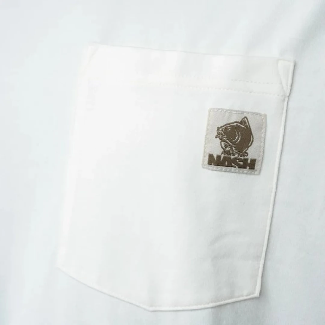 Nash Make It Happen Badge Pocket T Shirt - Ecru