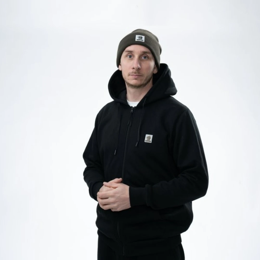Nash Make It Happen Badge Zipped Hoody - Black