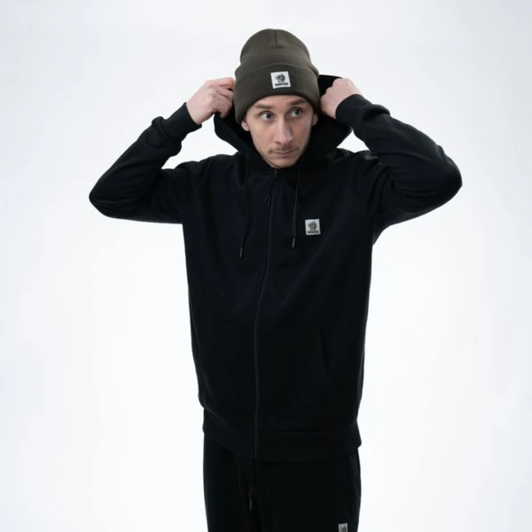 Nash Make It Happen Badge Zipped Hoody - Black