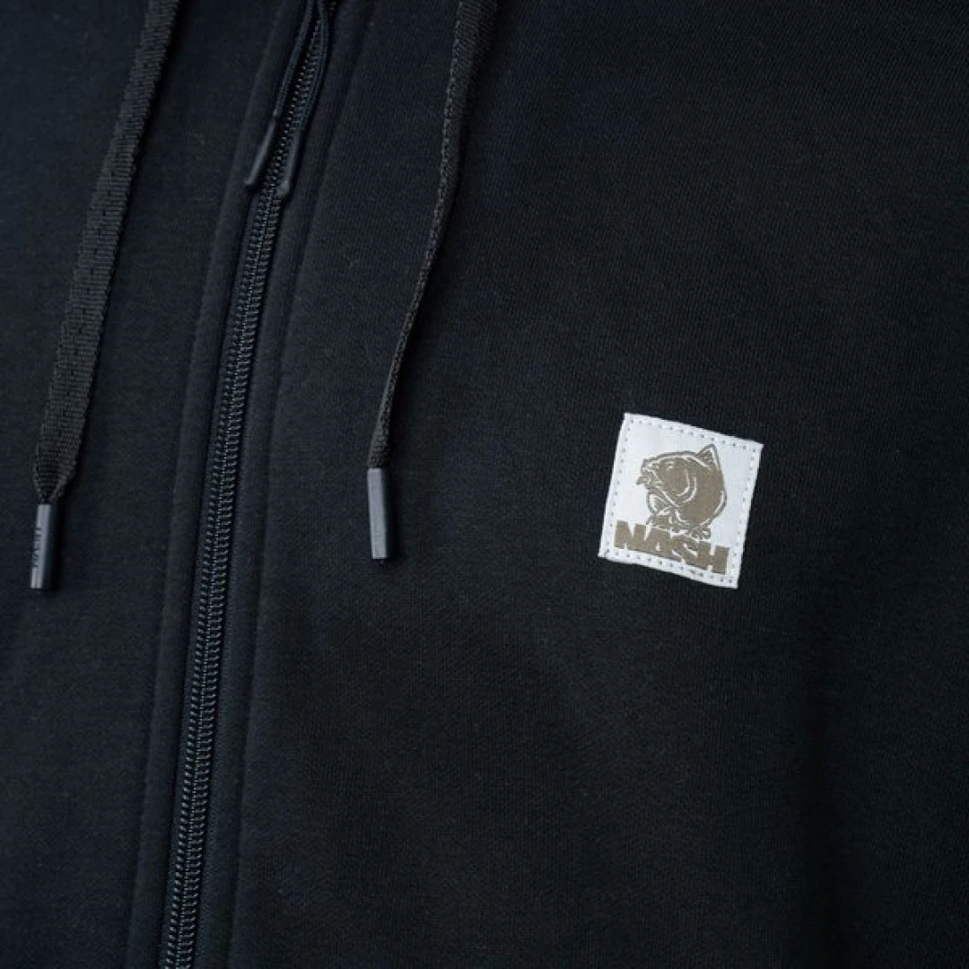 Nash Make It Happen Badge Zipped Hoody - Black