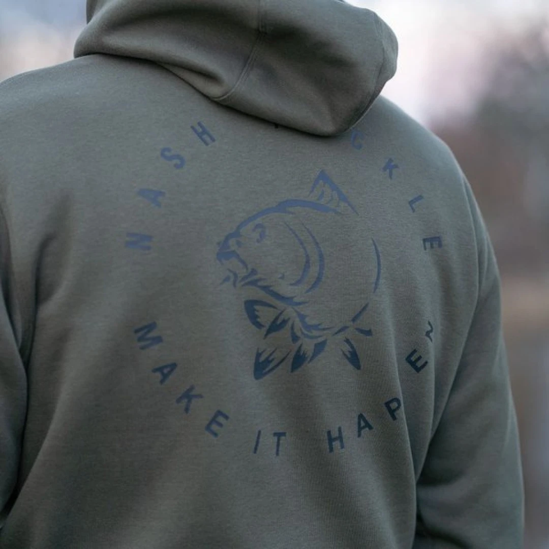 Nash Make It Happen Carp Logo Hoody - Green