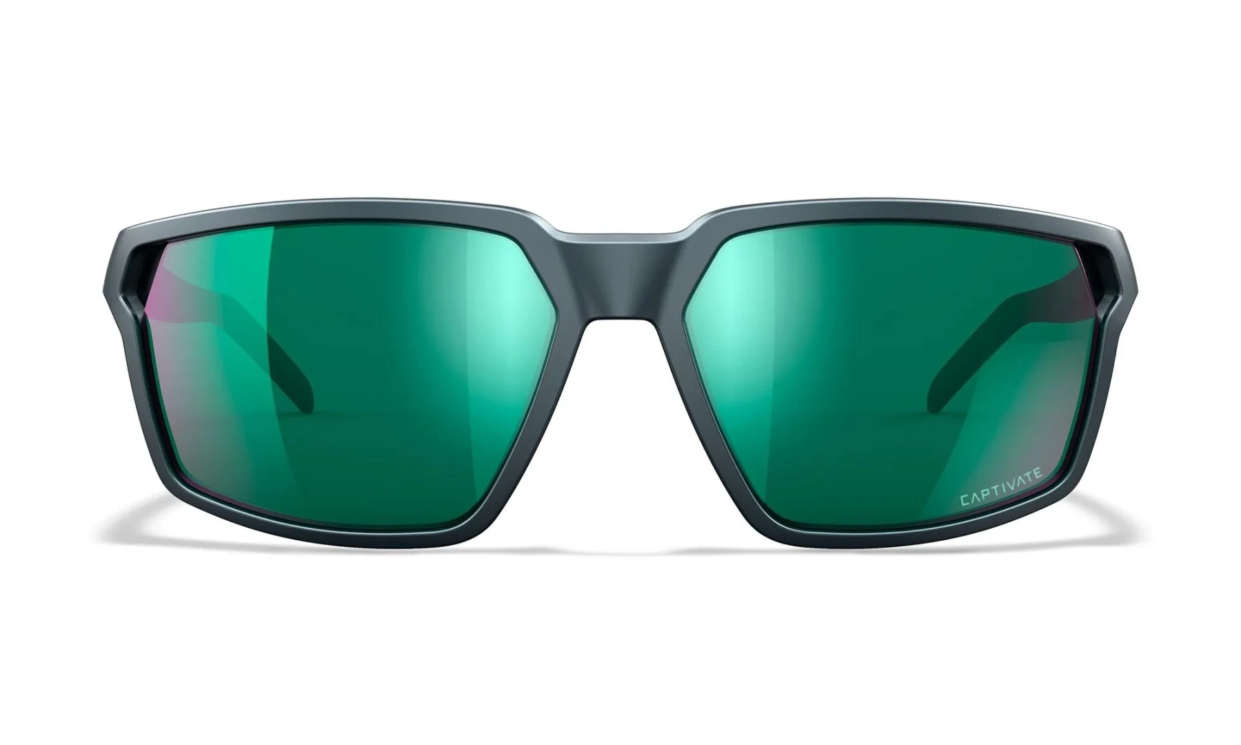 WileyX SIERRA Captivate Polarized Green Mirror Matte Graphite Frame