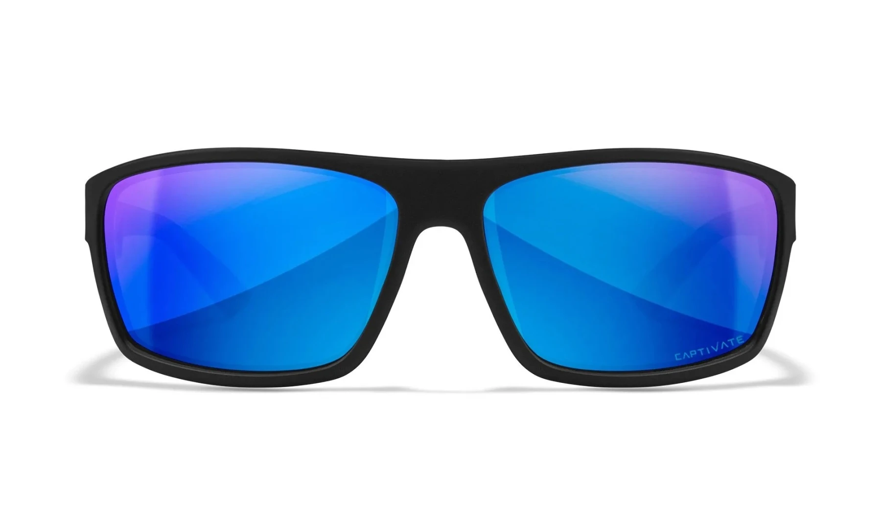 WileyX PEAK Captivate Polarized Blue Mirror Grey Matte Black Frame XL
