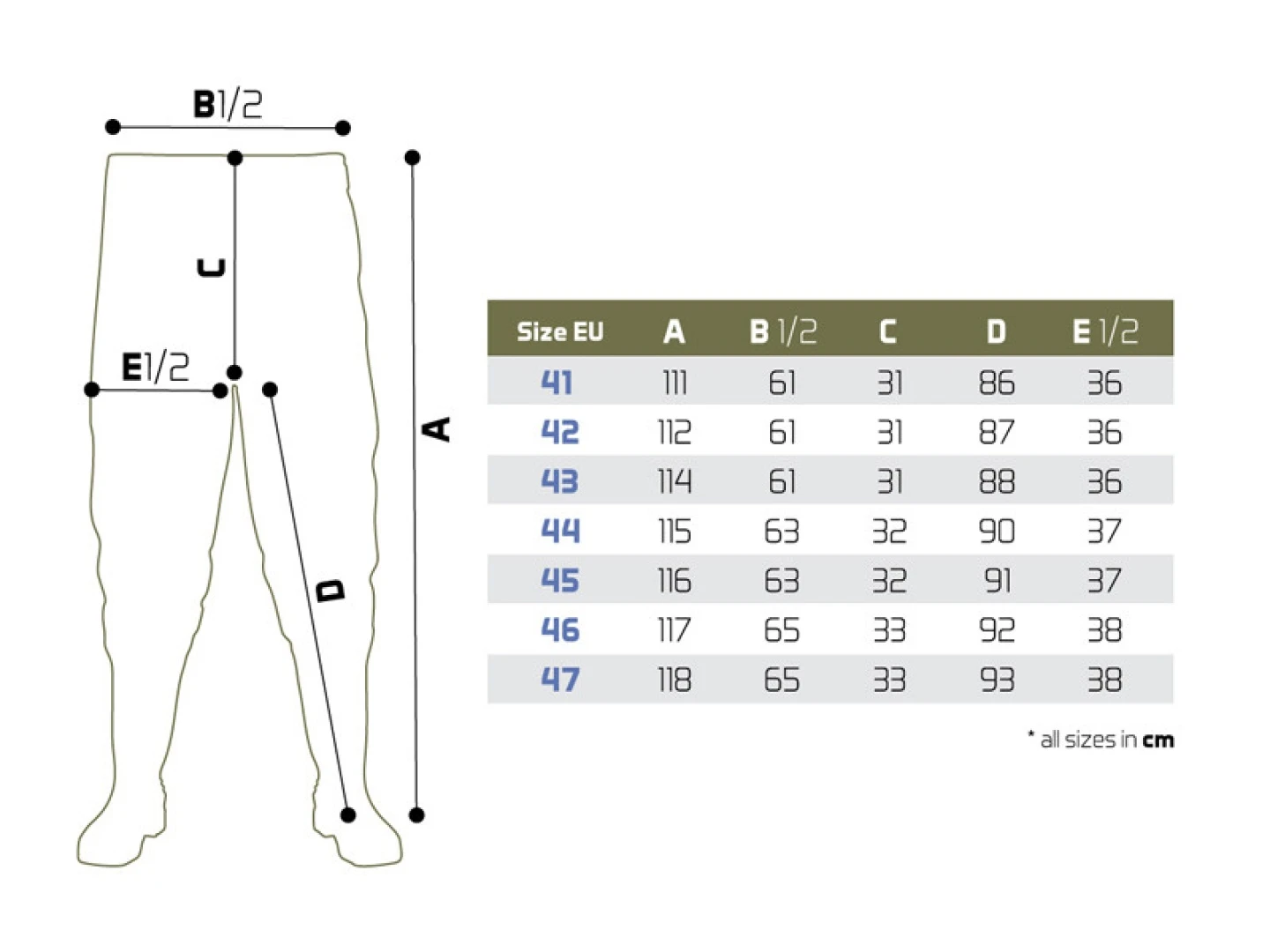 Delphin HRON Waist Waders