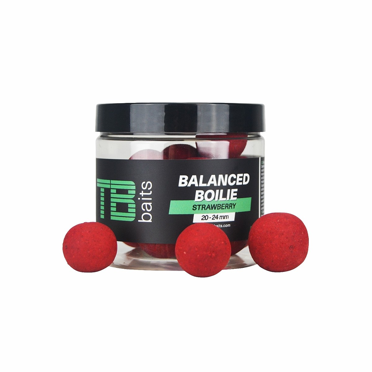 TB Baits Balanced Boilie Strawberry