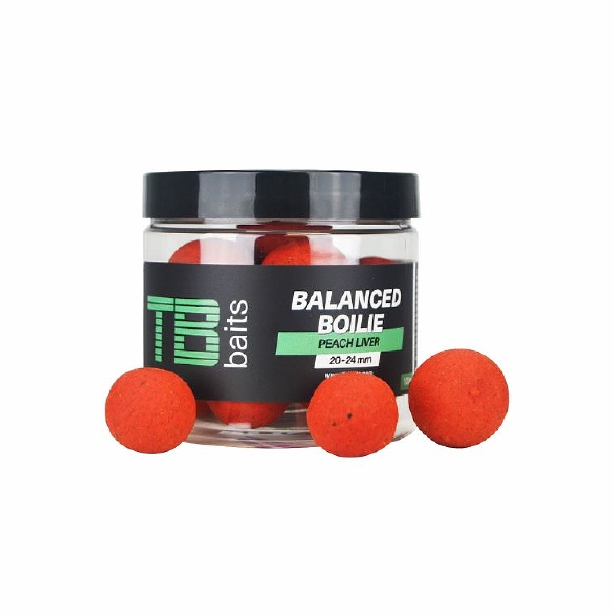 TB Baits Balanced Boilie Peach Liver