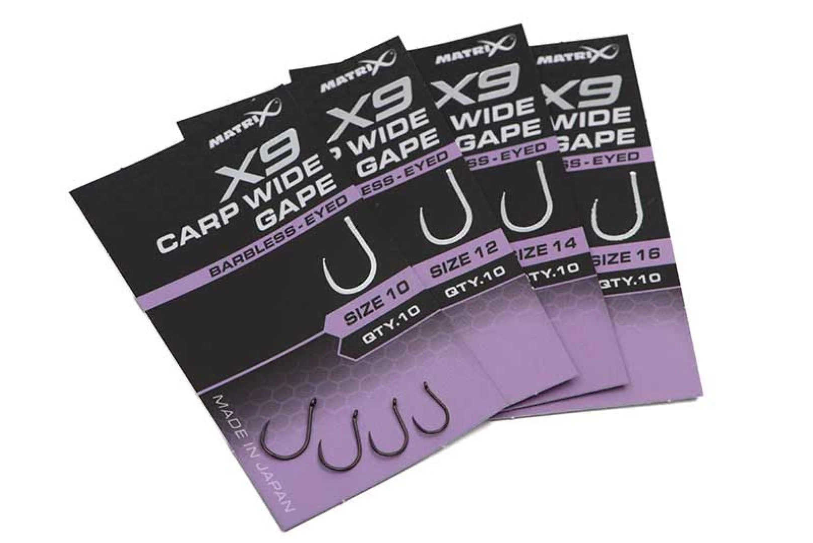 Matrix X9 Carp Wide Gape - Barbless