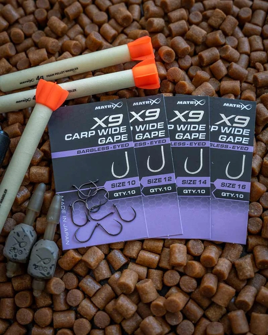 Matrix X9 Carp Wide Gape - Barbless
