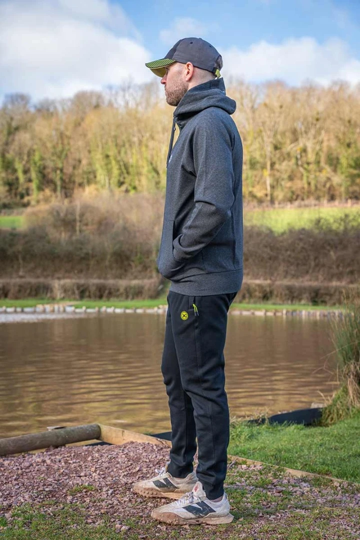 Matrix Charcoal Marl Zip Hoody