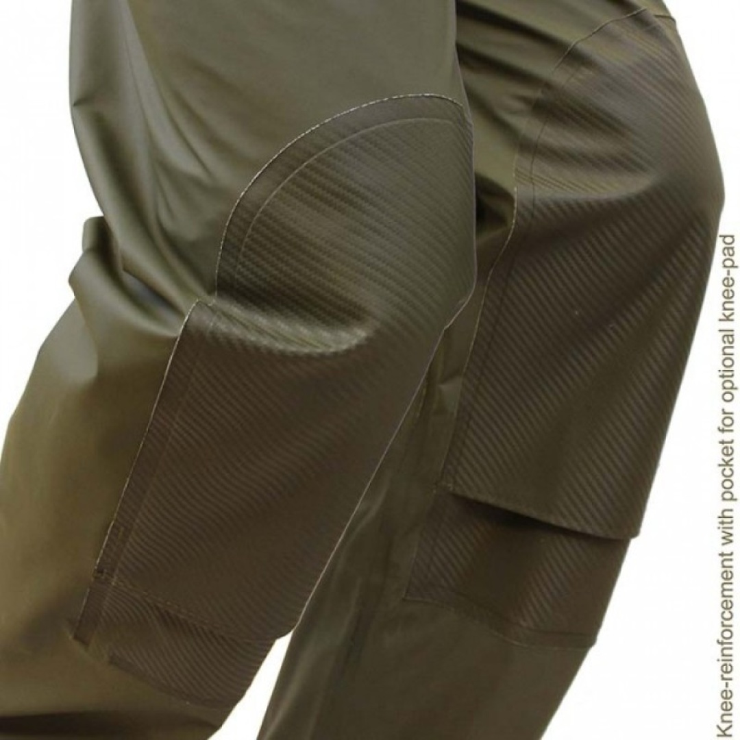 Vass Unlined Waterproof Bib & Brace - Khaki Edition