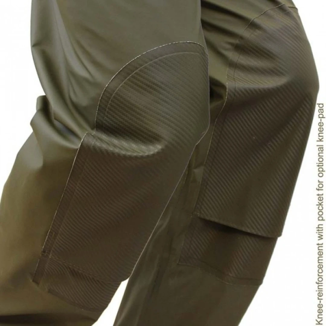 Vass Unlined Waterproof Bib & Brace - Khaki Edition