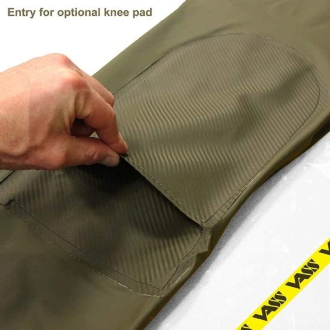 Vass Unlined Waterproof Bib & Brace - Khaki Edition