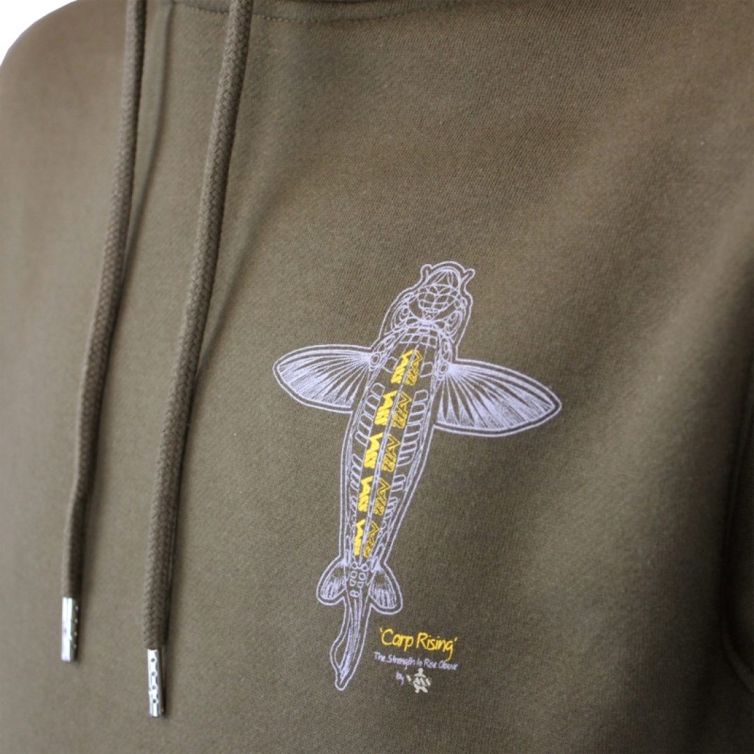 Vass Carp Rising Hoody - Khaki
