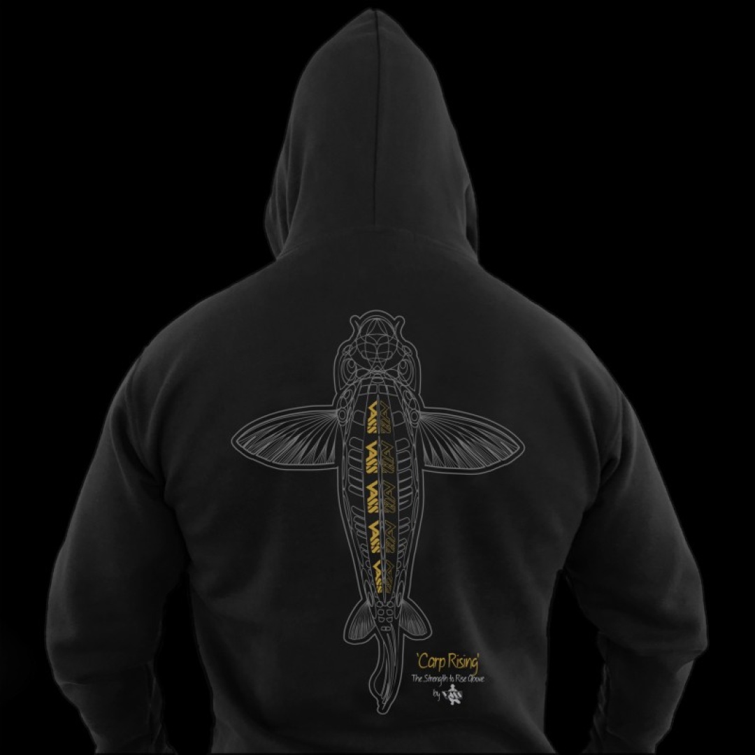 Vass Carp Rising Hoody - Black