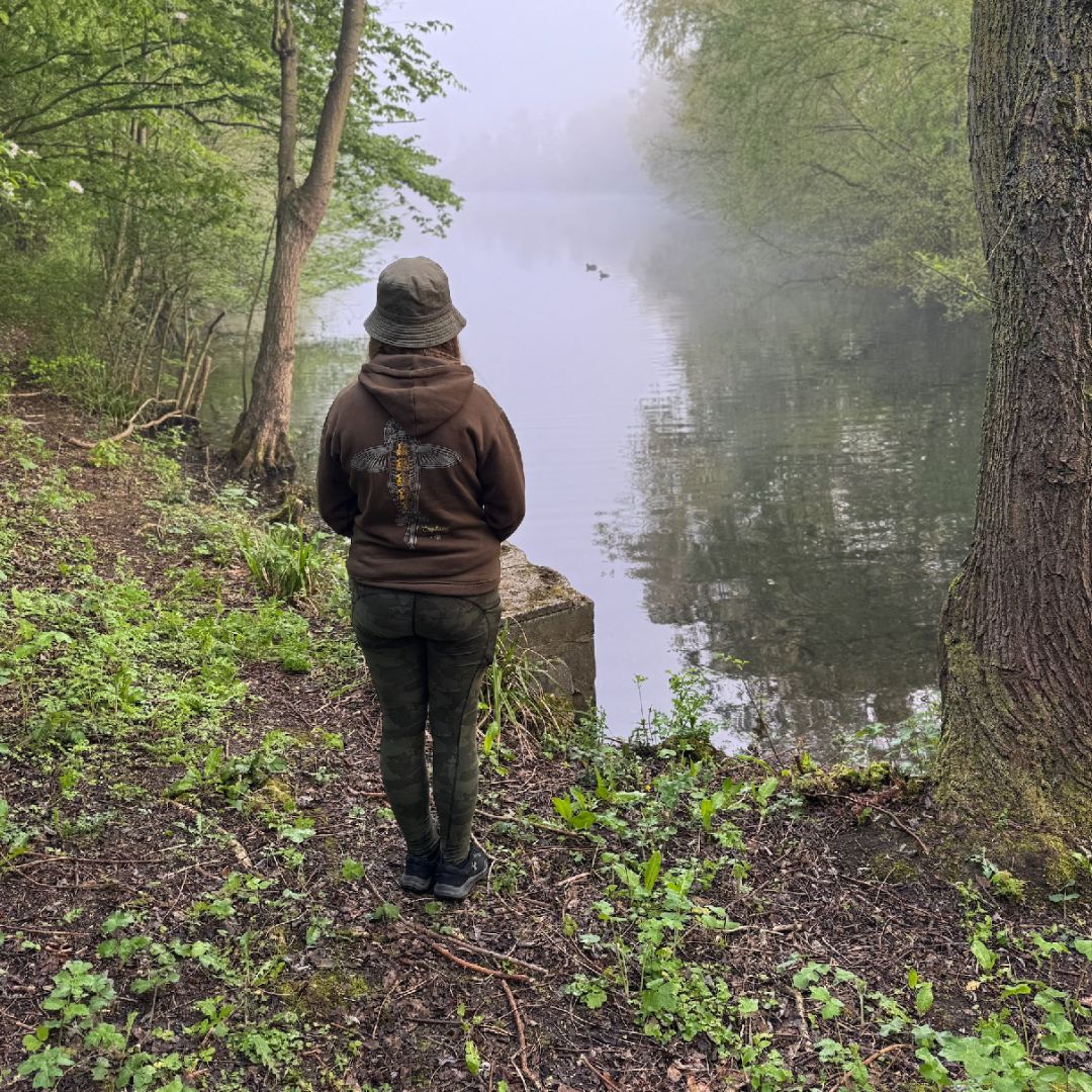 Vass Carp Rising Hoody Black - Kids Khaki Edition