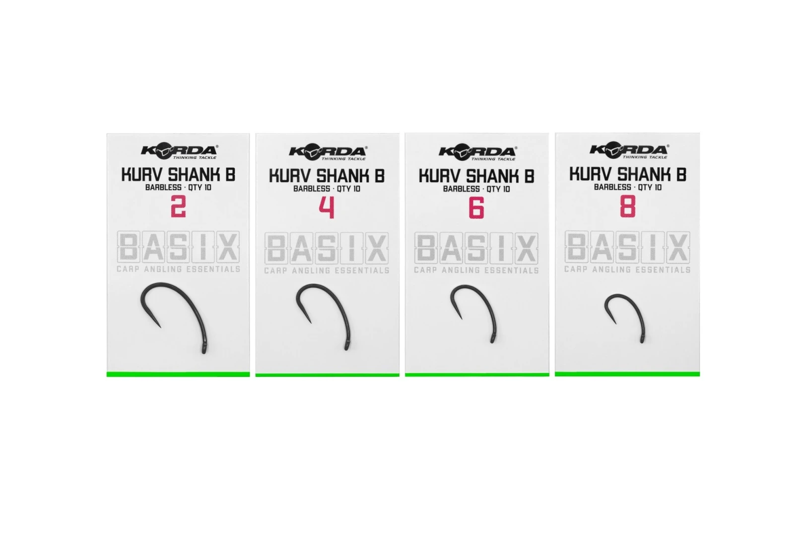 Korda Basix Kurv Shank - Barbless
