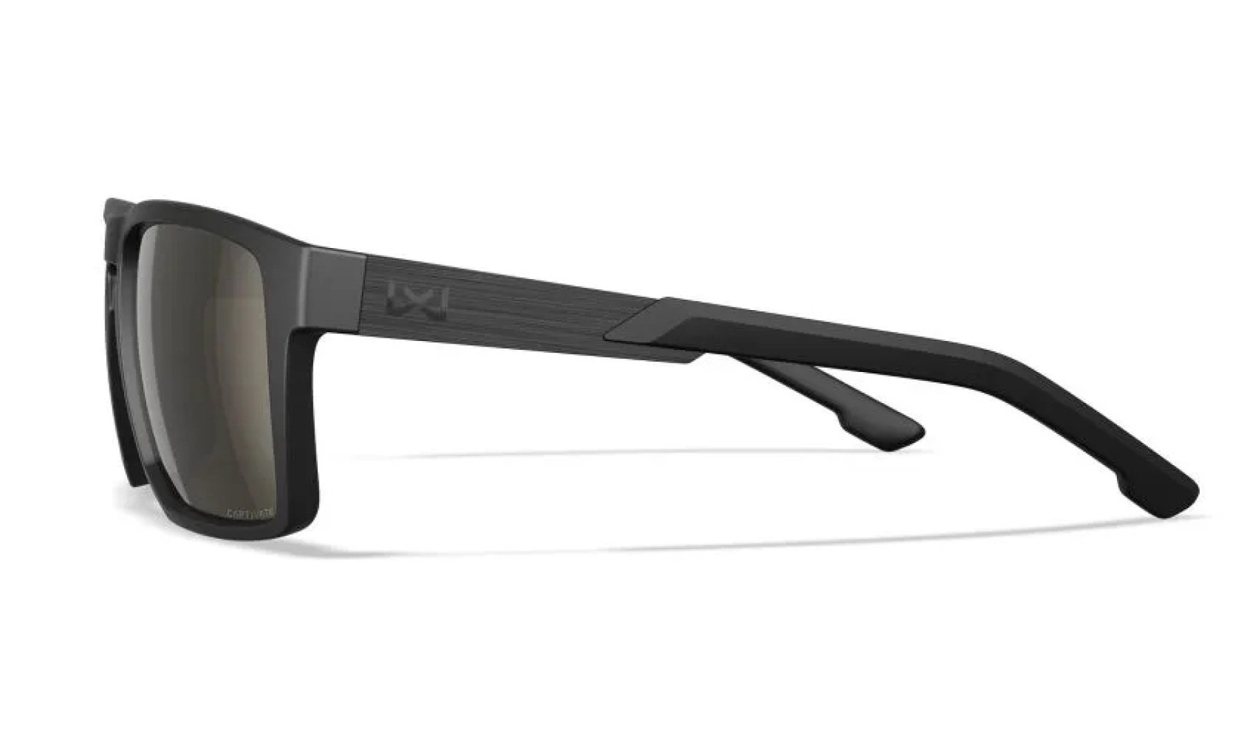 WileyX APEX Captivate Polarized Tungsten Mirror Grey Matte Black Frame