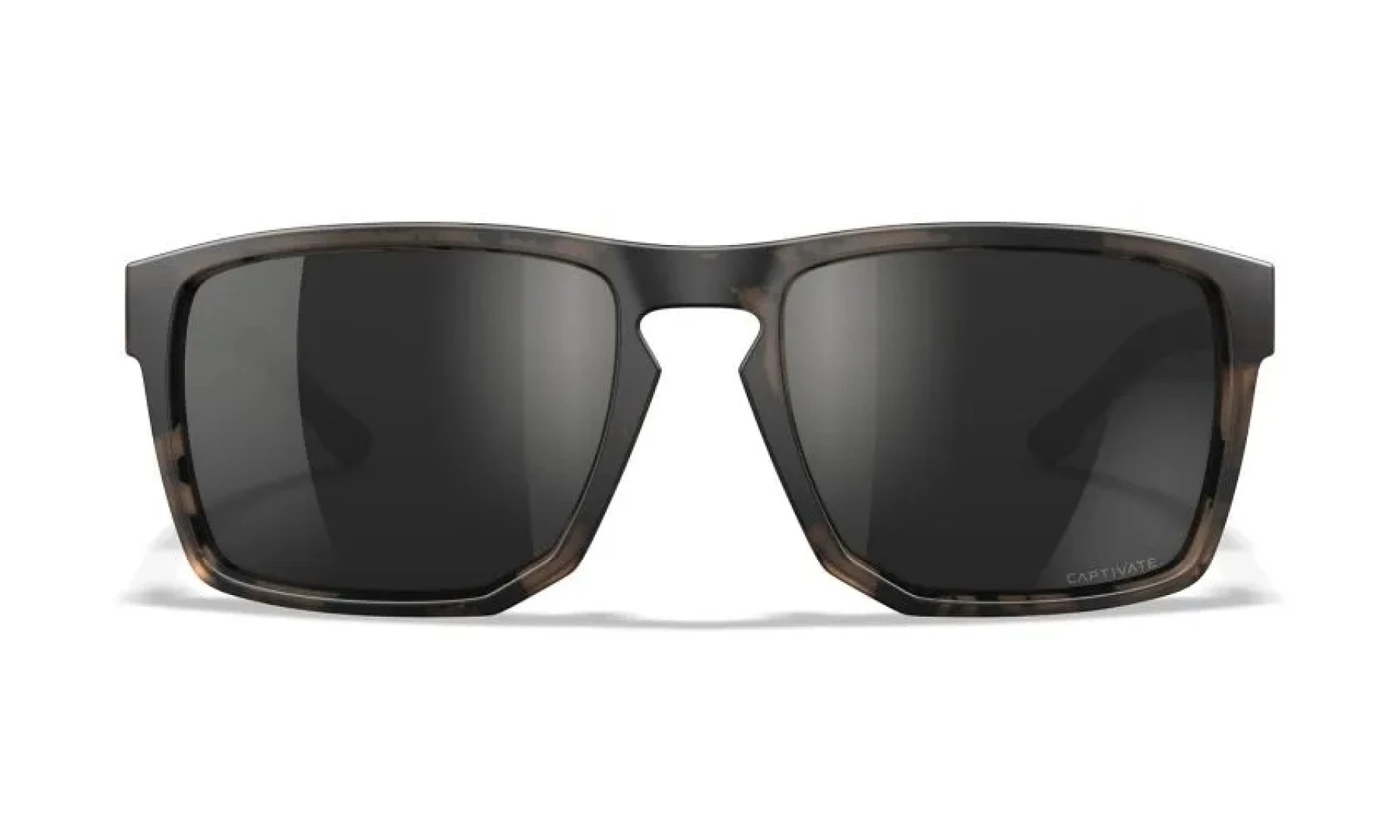 WileyX APEX Captivate Polarized Black Mirror Grey Matte Tortoise Brown Frame
