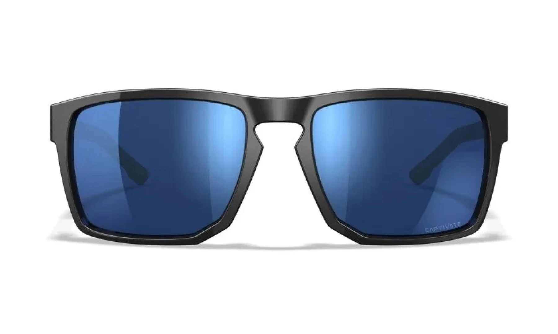 WileyX APEX Captivate Polarized Blue Mirror Grey Gloss Black Frame